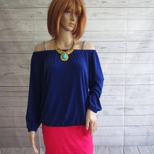 NWT - MICHAEL KORS knit top - sz S - MSRP $99.50